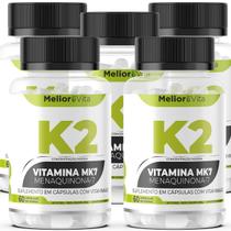 5x Vitamina K2 830mg Saúde Ossos Mental Maior Concentração Original MeliorVita