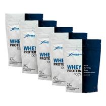 5x Whey 100% Health Time 10,5kg - Isolado, Hidrolisado E Con