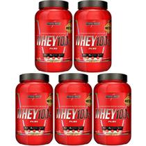 5x Whey 100% Pure Pote 900g Cookies and Cream Integralmedica