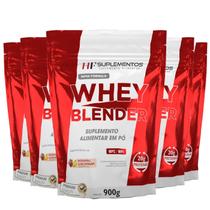 5X Whey Blender Concentrado Morango Com Banana 900G Hf