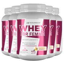 5x whey for femme + colageno hidrolisado 900g baunilha hf suplementos 5x whey for femme + colageno hidrolisado 900g baunilha hf suplementos