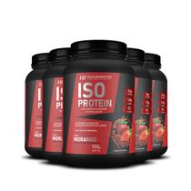 5x Whey Isolado Protein Morango 900g Hf Suplementos 5x Whey Isolado Protein Morango 900g Hf Suplementos