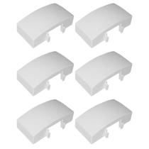 6 Acopladores De Canaletas Branco Em Pvc 20x12mm Pial