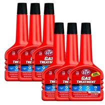 6 Aditivo Stp Gas Treatment Cuidado Combustivel Gasolina 200ml