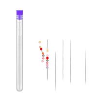 6 Agulhas De Miúda Com Olho Dobrável Para Fazer Joias MIUSIE 6 Agulhas De Miúda Com Olho Dobrável Para Fazer Joias MIUSIE