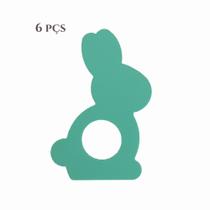 6 Argolas Para Guardanapo Do Coelhinho / Páscoa
