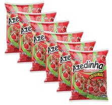 6 Bala Azedinha Mastigável Sabor Morango Cory Pacote 500g