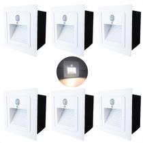 6 balizador Embutir Parede Com Sensor De Presença Led Lup73