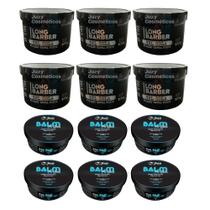 6 Balm Pós-barba Juca 100g+ Gel Ultra Fixação Long Barber 300g