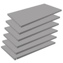 6 Bandejas De Aço Para Armário Estante Resistente Prateleira 90x27 Sala Loja Quarto Livros Escritório Estoque 6 Bandejas De Aço Para Armário Estante Resistente Prateleira 90x27 Sala Loja Quarto Livros Escritório Estoque