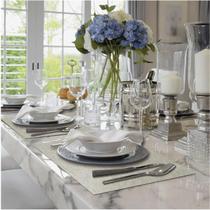 6 Bases de Prato para Mesa e 6 Porta Copos Sisal Marfim