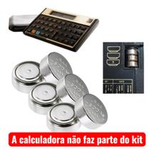 6 baterias LR44 / L1154f para calculadora HP12C Modelo Antigo 6 baterias LR44 / L1154f para calculadora HP12C Modelo Antigo