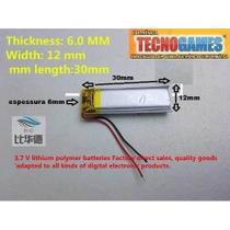 6 Baterias Para Fone De Ouvido 3,7v 180mah 6mm X 12mm 30mm