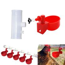 6 Bebedouro Copo 65ml T Conector 20mm Aves Galinha galo 6 Bebedouro Copo 65ml T Conector 20mm Aves Galinha galo