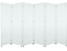 6 Biombo Pintado Sanfonado Com Rodinhas E Dobradiças Folha Painel Mdf Divisor Divisória Separador De Ambiente Branco Ou Preto Vários Modelos
