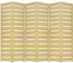 6 Biombo Slim Sanfonado Com Dobradiças Folha Painel Mdf Cru Divisor Divisória Separador De Ambiente Vários Modelos