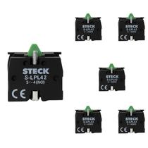 6 Bloco de Contato Auxiliar Steck SLPL42 660V 1NA Frontal 6 Bloco de Contato Auxiliar Steck SLPL42 660V 1NA Frontal