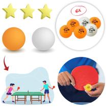 6 Bolas Bolinha De Ping Pong P/ Tenis De Mesa Profissional