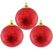6 Bolas Enfeite Natalino Árvore Natal Glitter Vermelho 4,8cm 6 Bolas Enfeite Natalino Árvore Natal Glitter Vermelho 4,8cm