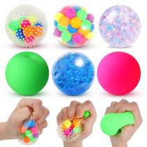 6 Bolas Squishy Sensory para Alívio do Estresse