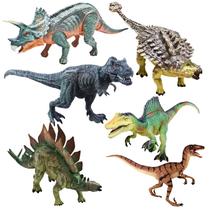 6 Boneco Dinossauro Articulável Grande Ilustrações Realistas