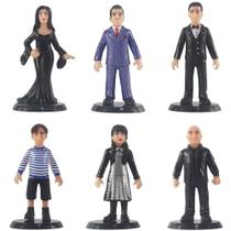 6 Bonecos Miniatura Família Addams Pronta Entrega