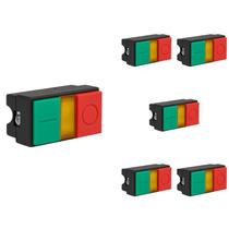 6 Botão Pulsador Duplo Luminoso Steck SLPDL Max Botton