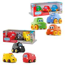 6 Brinquedo Vinil Macio Infantil Carro Emergência Carrinhos