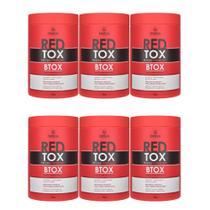 6 Btox Capilar Redutor De Volumes Matizador Para Ruivas