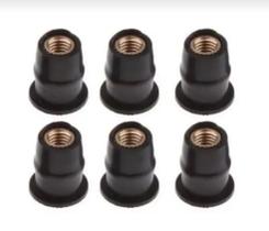 6 Bucha De Bolha De Carenagem Com Rosca M5