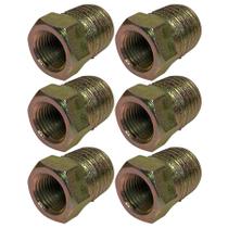6 Bucha Redução Galvanizada Rosável Aço Macho 1/4x1/8 Fêmea 6 Bucha Redução Galvanizada Rosável Aço Macho 1/4x1/8 Fêmea