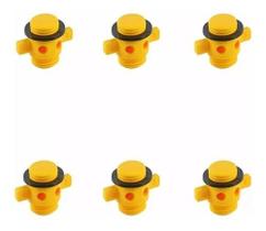 6 Bujão P/ Viveiros Barcos De Pesca Em Plastico Flange 25mm 6 Bujão P/ Viveiros Barcos De Pesca Em Plastico Flange 25mm