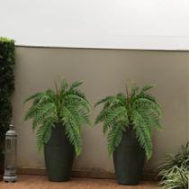 6 Buquês Artificiais Plantas Premium 55cm Decoração de Interiores Sofisticados e Jardins Verticais