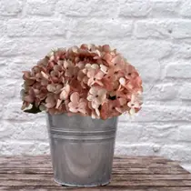 6 buquês mini hortênsia 26 cm flores artificiais decoração casa artesanato floral faça você mesmo - DE1923