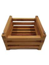 6 Cachepots De Madeira 16cm X 16cm 6 Cachepots De Madeira 16cm X 16cm