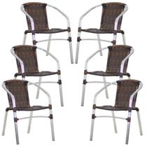 6 Cadeiras Floripa em Alumínio Para Cozinha Trama Original