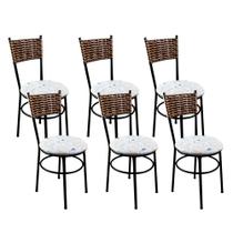 6 Cadeiras Para Cozinha Viena Avelã