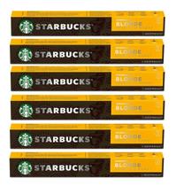 6 CAFÉ Cápsulas BLONDE STARBUCKS Nespresso 10un