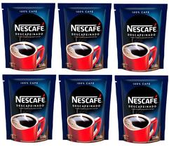 6 CAFÉ NESCAFÉ Solúvel Granulado DESCAFEINADO Sachê