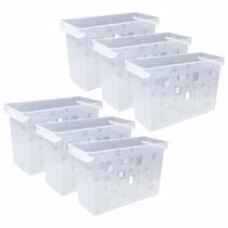 6 Caixa Arquivo Dello Cristal Para Pasta Suspensa Documento
