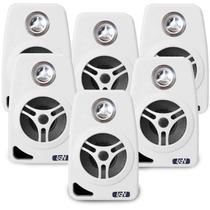 6 Caixa De Som Ambiente Leson Branca 70w 8 Ohms 4 Pol 6 Caixa De Som Ambiente Leson Branca 70w 8 Ohms 4 Pol