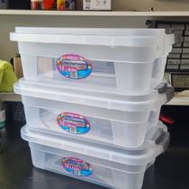 6 Caixa Organizadora Transparente Multiuso 10 Litro Ferramentas Brinquedos 6 Caixa Organizadora Transparente Multiuso 10 Litro Ferramentas Brinquedos