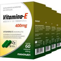 6 caixa vitamina e 400mg 60cps (caixa) maxinutri