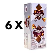 6 Caixas Chocolate Talento Diet Zero Açúcar GAROTO 15un Cada