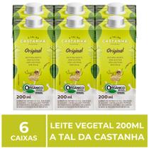 6 Caixas de 200ml de Leite Vegetal, A Tal da Castanha