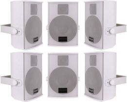 6 Caixas Som Ambiente Ll Audio D602 480wrms 6 Pol Top