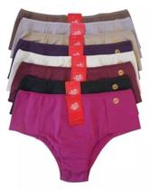 6 Calcinhas Biquíni Com Lateral Dupla Jolie Rose Cós Alto 6 Calcinhas Biquíni Com Lateral Dupla Jolie Rose Cós Alto