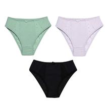 6 Calcinhas Luminate 0189 Laise Bordada Preto Branco Verde 6 Calcinhas Luminate 0189 Laise Bordada Preto Branco Verde