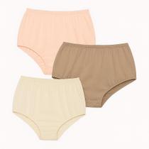 6 Calcinhas Plus Size Luminate 0162 Pessego Marfim Choco 6 Calcinhas Plus Size Luminate 0162 Pessego Marfim Choco