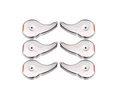 6 Calotinha Calota Rodoar Top Line Refletivo Pequeno Caminhao Rodo Ar